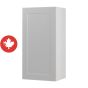 Caisson supérieur 1 porte, Shaker, gris, 15" x 30" x 12 1/2"