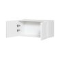 Wall Fridge Cabinet 2 Doors - Shaker - White - 30" x 14" x 12 1/2"