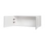 Wall Fridge Cabinet 2 Doors - Shaker - Grey - 36" x 14" x 12 1/2"