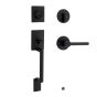 Latch For Exterior Door - Branton/Reminy - Matt Black