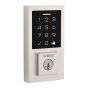 Clavier contemporain Smartcode tactile, nickel satin