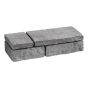 Muret, Twonsend, gris, 16" x 5 3/4" x 4"