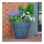 Jardinière extérieure en caoutchouc recyclé, gris, 22,5"