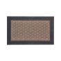 Tapis à bords en caoutchouc, noir et taupe, 18" x 30"