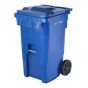 Bac roulant, bleu, 240 l