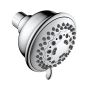 Pomme de douche, 6 fonctions, jet oxygéné, chrome