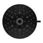 Pomme de douche, 6 fonctions, jet massage, noir mat