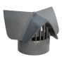 Chapeau cheminée, RadonX, femelle, PVC, SGV, 4"