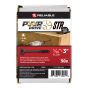 Vis structurale, PWR, T17, noir, 5/16" x 3", 50/pqt