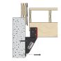 Support de poutre pour patio, 2 500 lb
