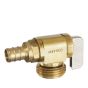Soupape 1/2 Crimpex, pour tuyau d'angle, laiton