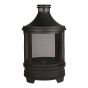 Steel Wood Fire Pit - Black - 30" x 50"