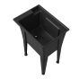 Nova Utility Sink with Faucet - 1 Handle - Black