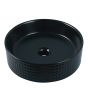 Vessel Round Sink - 15 3/4" x 5 5/16" - Matte Black