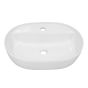 Lavabo en porcelaine, ovale, 20 1/4" x 15 1/2" x 5 1/2", blanc lustré