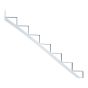 Stair Riser – Aluminum - 7 Stairs – White - 60"