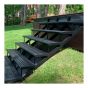 Stair Riser – Aluminum - 6 Stairs – Black - 52 ½"