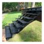 Stair Riser – Aluminum - 7 Stairs – Black - 60"