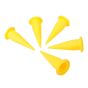 Embouts pour pistolet à calfeutrer, lot de 5, PE jaune