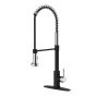 Robinet de cuisine, Tomar, chrome/noir mat