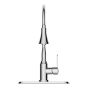 Robinet de cuve, col flexible, chrome
