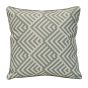 Coussin d'extérieur, motif géométrique, sauge, 18" x 18"