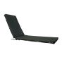 Coussin pour chaise longue, feuille, noir, 22" x 73"