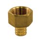 Adaptateur femelle, laiton, PEX, 1/2", 10/pqt