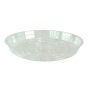Soucoupe en plastique, transparente, 10"