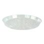 Soucoupe en plastique, transparente, 12"