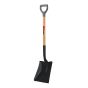 Pelle carrée, poignée en D, 39-3/4"