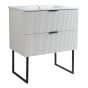 Meuble-lavabo Leiria, 30" X 33 ¾" X 18 ¼", blanc