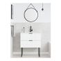 Meuble-lavabo Leiria, 30" X 33 ¾" X 18 ¼", blanc