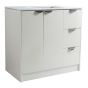 Meuble-lavabo Amadora, 33 ½" x 35 ½" x 19 ¾", blanc