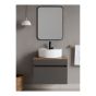 Meuble-lavabo Bassano, 21 ¼" x 20" x 18", gris