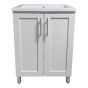 Meuble-lavabo Lagoa, 24", blanc
