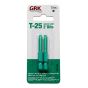 Embout, Star Drive, T-25, vert, 2", 2/pqt