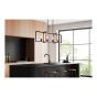 Riberia Pendant Light – 20" – Black-Wood