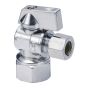 Valve d’arrivée d’eau, verticale, 3/8" COMP x 3/8" COMP, laiton