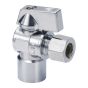 Valve d’arrivée d’eau, verticale,1/2" BRAS x 3/8" COMP, laiton