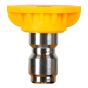 Buse, connexion rapide, 15D, jaune, 5 000 PSI max