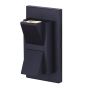 Applique murale extérieure Palzio, DEL intégrée 9,5 W, noir
