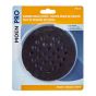Couvre-drain de douche, noir mat, 4-1/4 po de diamètre