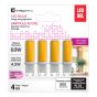 Ampoule, DEL, G9, Lumière du jour, 4,5 W, 4/pqt