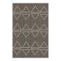 Evie Rug – Geometric Pattern – 24" x 36" – Brown