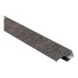 Exterior Siding J-Trim - 1/2" x 10' - Charcoal
