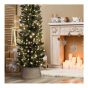 Cache-pied pour sapin de Noël, 23" x 10", osier naturel
