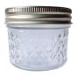 Pots Mason en verre avec couvercle 2 pièces, 115 ml, 12/pqt