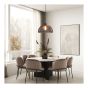 Luminaire suspendu Jizell, 44 cm, noir