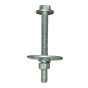 Ensemble de boulons hexagonaux avec grandes rondelles, 3/8 x 4-1/2 po, 12/pqt
